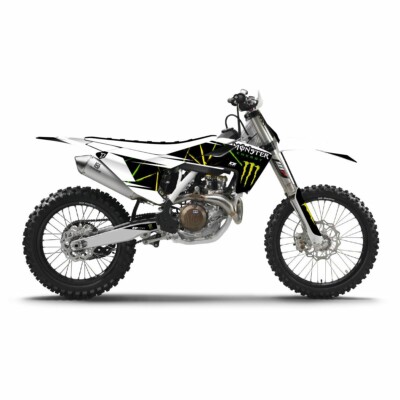 D-COR 2020-2022 Husqvarna TE 250i 20-70-131 CMPLT KIT MONSTER ENERGY SLASH WHITE