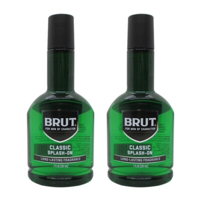 2 x Brut Classic Scent Splash-On Lotion   Classic Masculine Fragrance, 7 fl oz