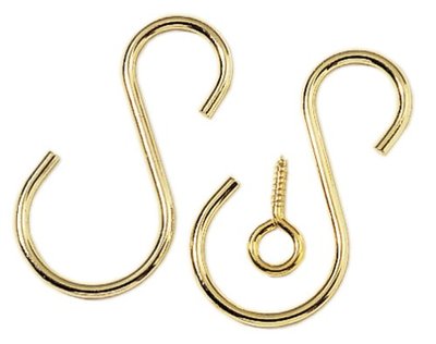 HoldAll Ceiling Extender "S" Hooks 2-Pack Plant Hanger Gold Model X32AS New  | eBay