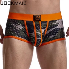 JOCKMAIL Mens Boxers Underwear Camouflage Bulge Pouch Panties Boxer Shorts Trunk