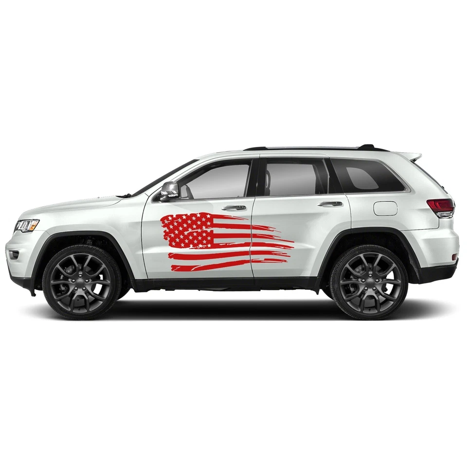 Дверь флаг США графические наклейки наклейка совместима с Jeep Grand Cherokee - Изображение 2 из 3