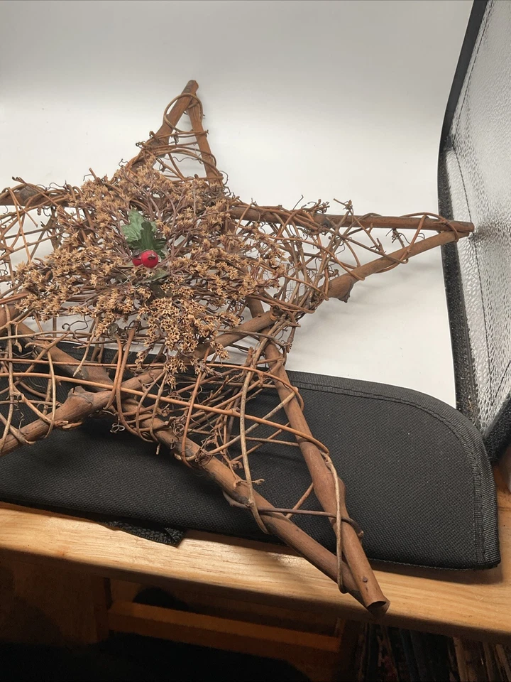 Primitive Stick Star - 15” Grapevine & Twig Star - Image 4 of 4