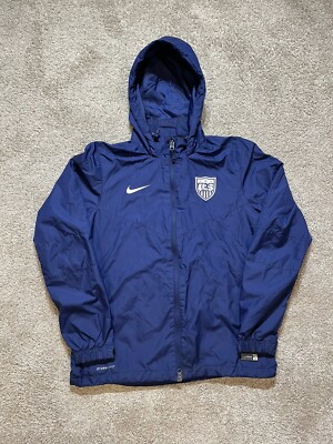 Nike USA Team Soccer Sideline Storm Fit Jacket Hooded Womens