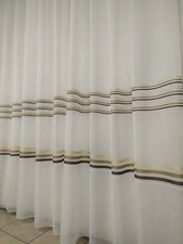 Tenda a metro righe moderne arredamento da interni cucina soggiorno misto lino