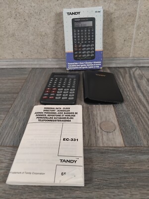 Tandy EC-331 Taschenrechner Personal Data Cat No 65-948 Brandneu Vintage