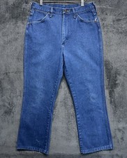 Vintage Wrangler Jeans Men's 34x32 (Fits 32x28) Blue 945 Bootcut Made in USA