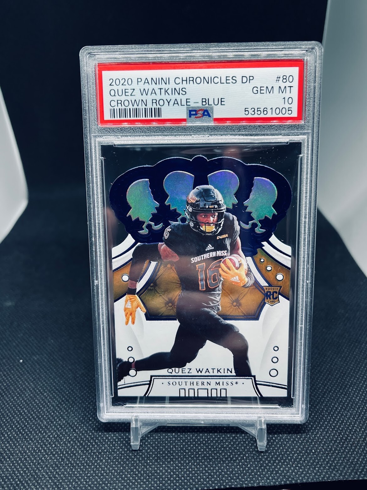 Quez Watkins Panini Chronicles Draft Picks Crown Royale #80 Blue