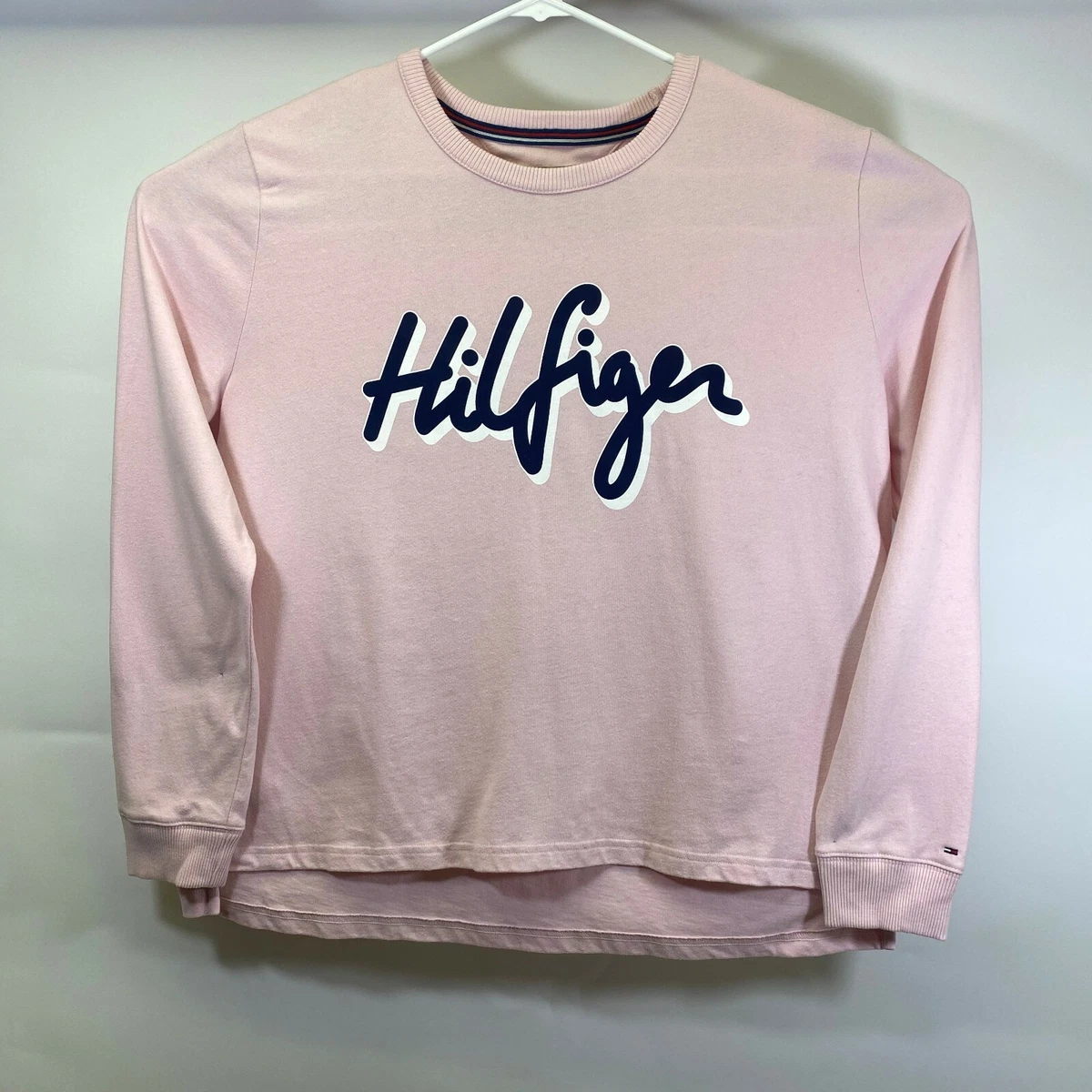 Tommy hilfiger pink sweatshirt cheap womens