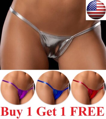  Sexy Women  Thong G-string Panties Lingerie Underwear  T-back Cotton