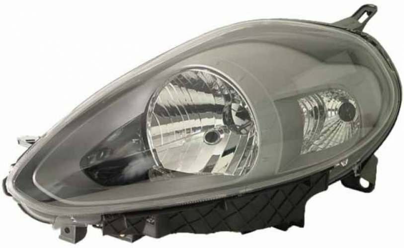 Phare avant gauche Fiat Punto Evo 2009-2012 avec faisceau lumineux halogène précis
