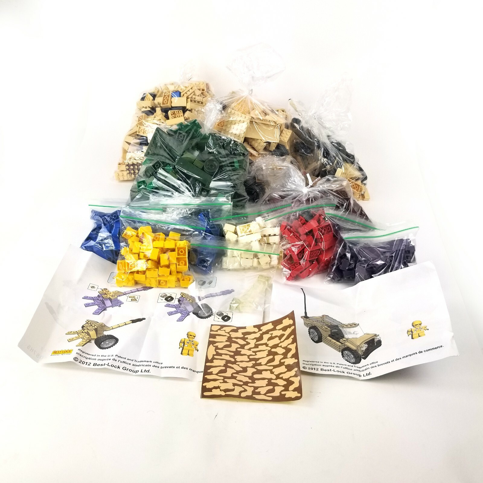 7 lbs Lot of NonLEGO Mega Blok BestLock Construction Toy Blocks