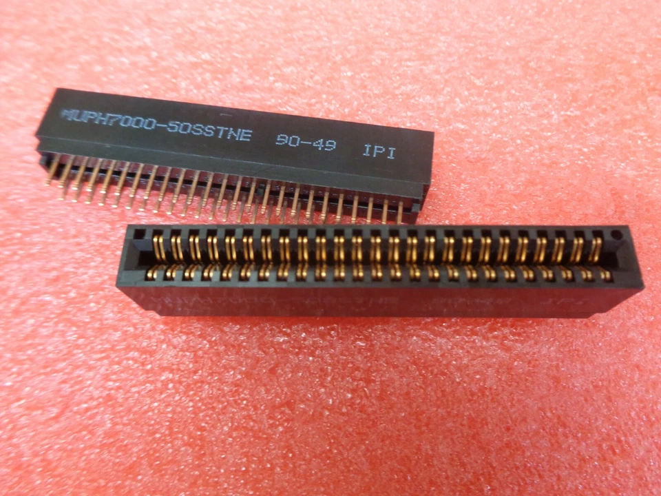 50 WAY Double Row, 2x25 Ways, Gold Contacts PCB Header Sockets QUALITY PARTS x5 - Image 3 of 4