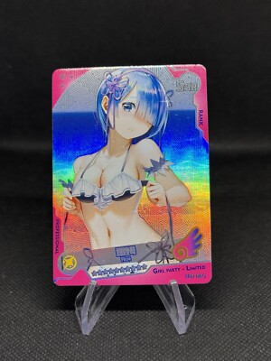 Rem Rezero Life Another Foil Swimsuit Goddess Waifu Doujin Anime SLR-027 SSR