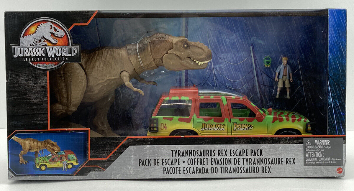  JURASSIC PARK Legado Tyrannosaurus Rex TREX FORD EXPLORER Escape CHASE Pack