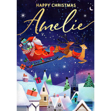 Personalised Amelie Singing Musical Christmas Card Sound Of Christmas Range