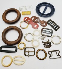 Vintage Belt Buckles Ladies Belt Buckle Lot Assorted Material's 30 