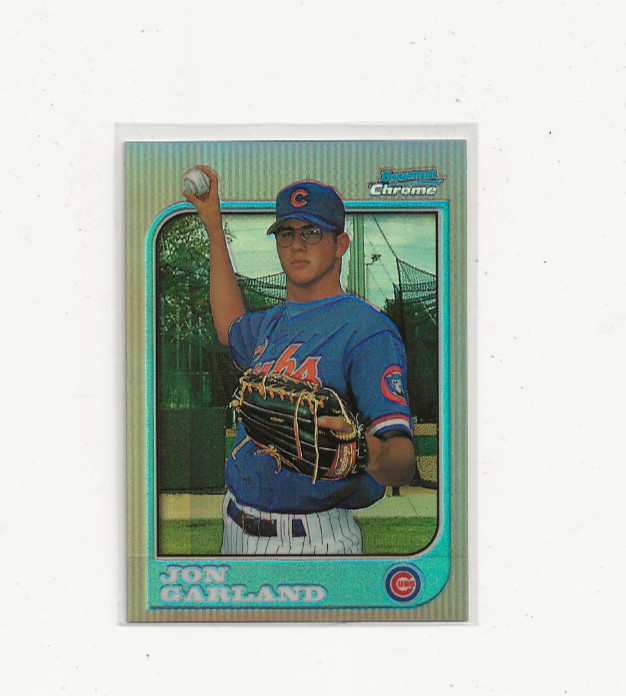 1997 Bowman Chrome Refractor #287 Jon Garland RC Rookie CUBS