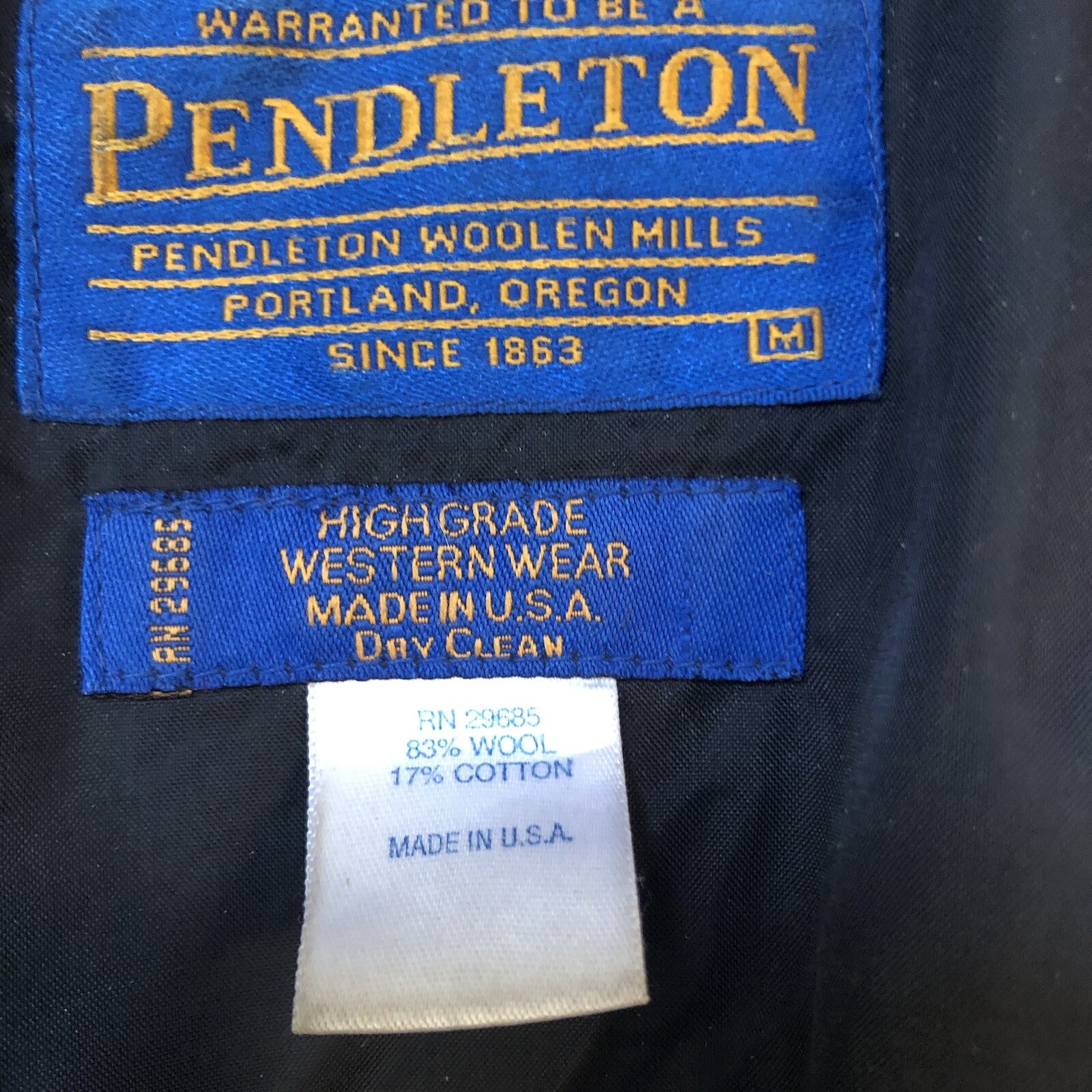 Pendleton Jacket Mens Medium M Wool High Grade We… - image 3
