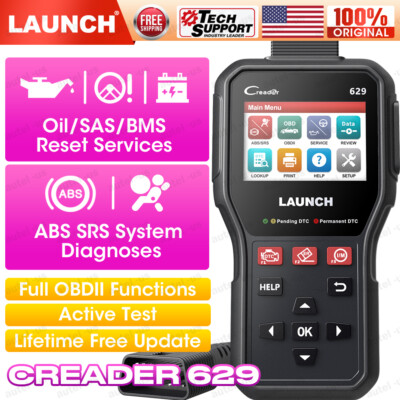 Launch CR629 OBD2 Car ABS SRS Check Engine Diagnostic Tools Code