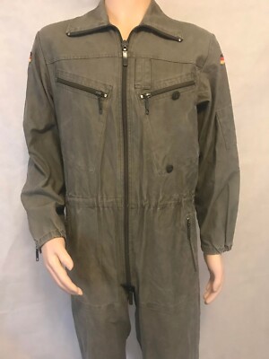 個人装備 German Army Tanker Coverall 1988 German Army Tank Suit Coverall Boiler Suit Zip Mechanic Overall