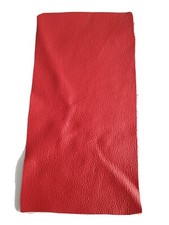 RED GENUINE LEATHER OFFCUTS 10" x 5" TOP ITALIAN QUALITY LEATHER