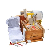 10-Frame Bee Hives and Supplies Starter Kit,Beehive Kit Dipped in 100% Beeswa...