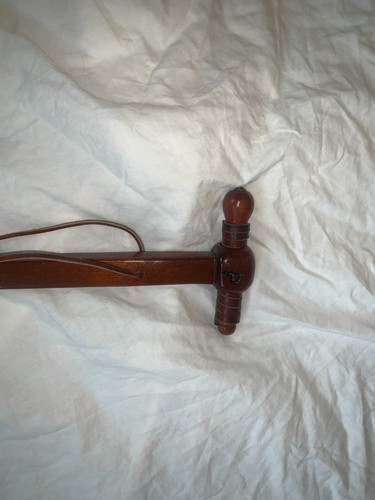 Einzigartiger handgefertigter Hammerkopf Gehstock Stock Volkskunst Holz 30" EICHE - Bild 3 von 11