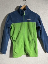 Columbia Jacket Youth Large Fleece Zip-Up Blue/Green