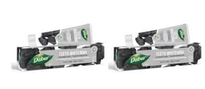 3X Dabur Kräuter Aktivkohle Zahnpasta 100ml Ayurvedische Pflege-Herbal Toothpast