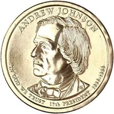 2011 D Andrew Johnson Presidential Dollar 