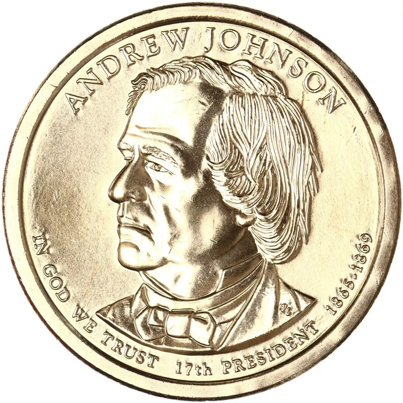 2011 D Andrew Johnson Presidential Dollar "Brilliant Uncirculated" 
