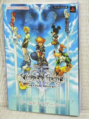 KINGDOM HEARTS II 2 FINAL MIX World Navigator Guide Sony PS2 Book 2007 VJ99