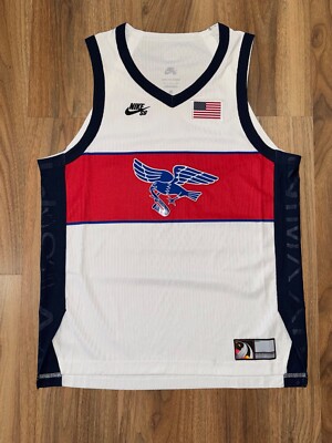 NWT Nike SB USA Dri-FIT ADV 2024 Olympics Skate Jersey Tank White