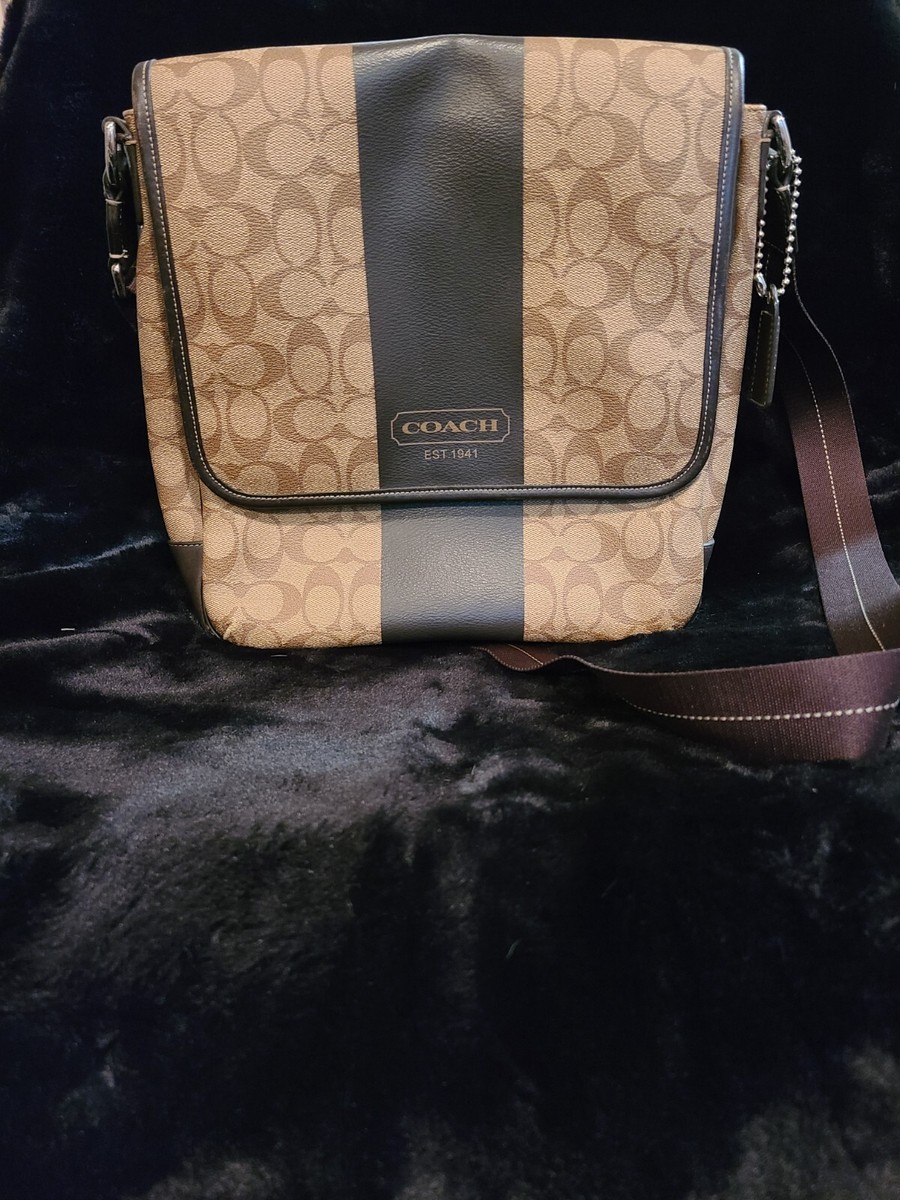 【専用】バッグ Coach Leather Monogram Messenger Bag (Unisex - PERFECT condition