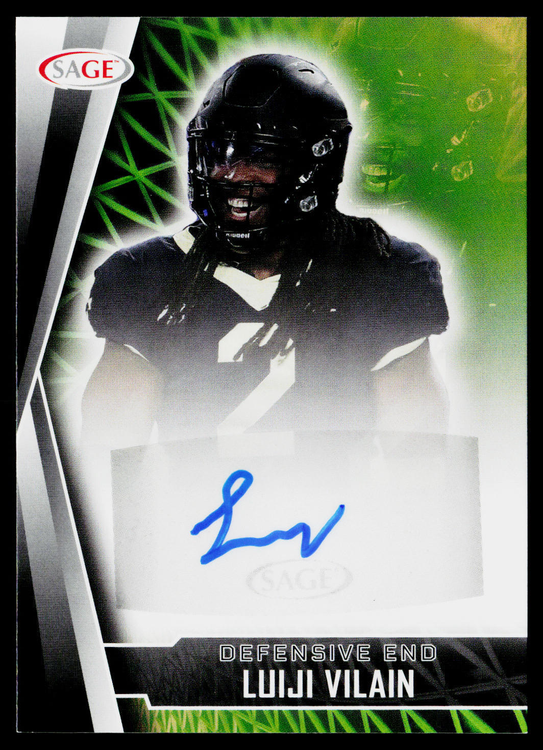 2022 SAGE #A-LV Luiji Vilain Autographs Black