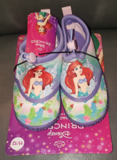 DISNEY PRINCESS ARIEL THE LITTLEST MERMAID WATER BEACH SHOES NEW GIRLS 11/12