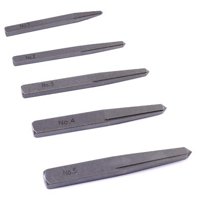 5 Pieces Easy Out Bolt Extractor Set Straight Fluted Screw Extractor Broken D...