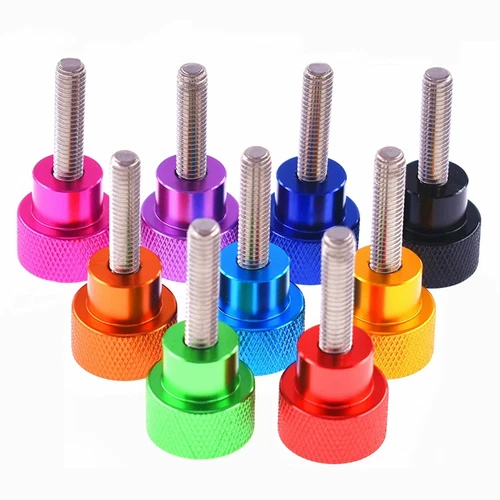 3/8-16 UNC Knurled Thumb Screws A2 Stainless Steel+Aluminum Hand Grip Knob Bolts - Picture 4 of 6