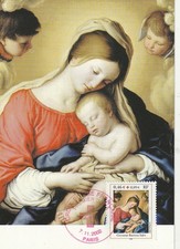 Carte 1er jour Croix Rouge La Vierge et l'enfant 2002