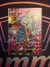 2023-24 Topps Cosmic Chrome - Seth Curry #34 Pink Galaxy Refractor Hornets
