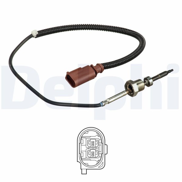 Sensor Abgastemperatur Delphi TS30147 Vor RußPartikelfilter FüR VW Transporter-image