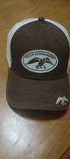 NEW Duck Commander Fitted Trucker Hat Brown One Size Embroidered Mesh 