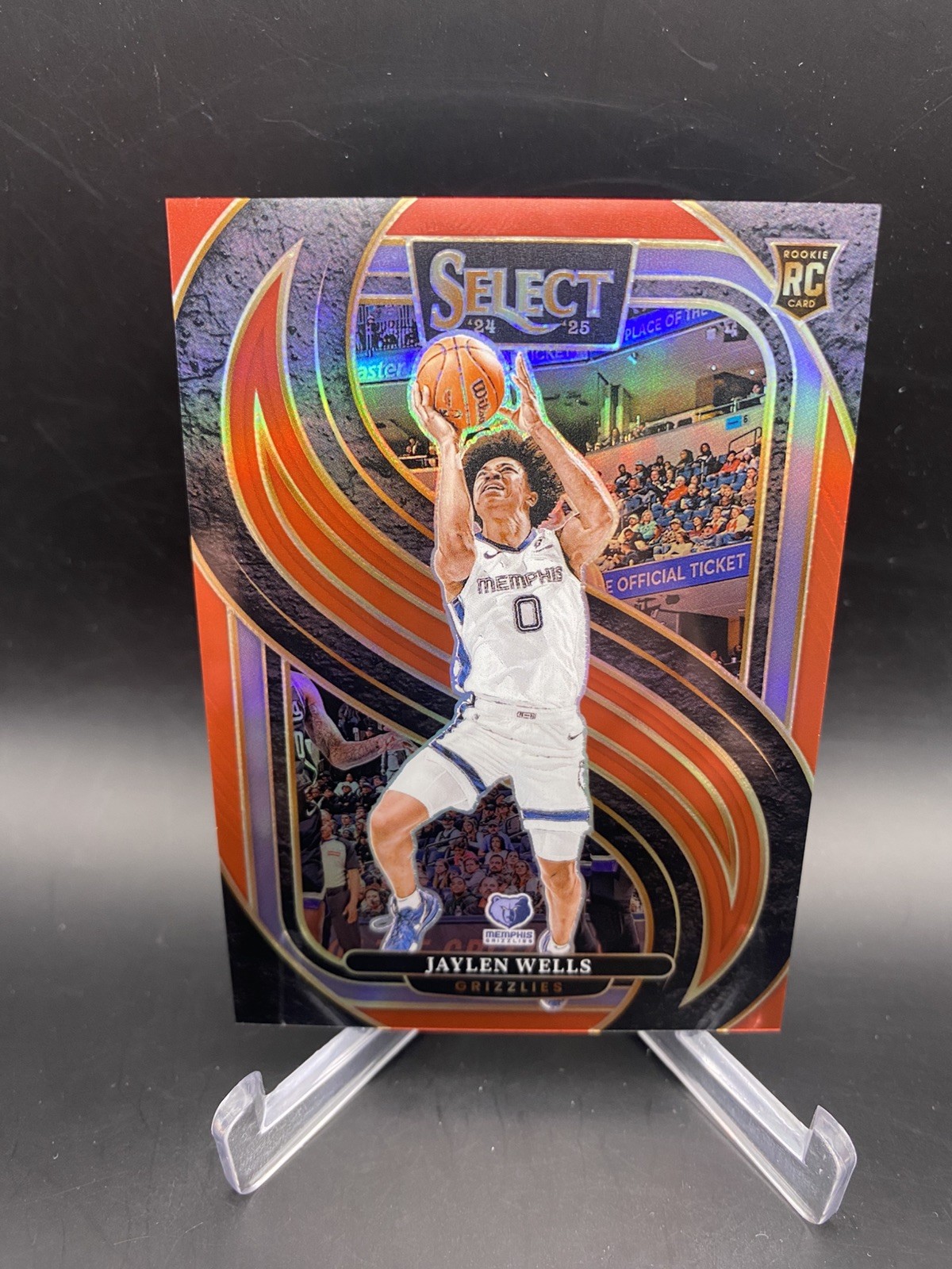 2024-25 Panini Select Jaylen Wells Premier level Red /199 RC Grizzlies