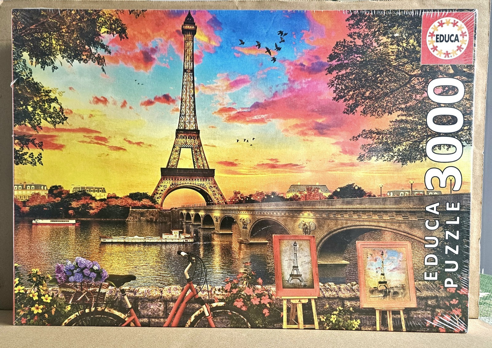 Educa Puzzle 3000 Pieces  Jigsaw 2018 Sunset in Paris 17675 New & Sealed -GT56