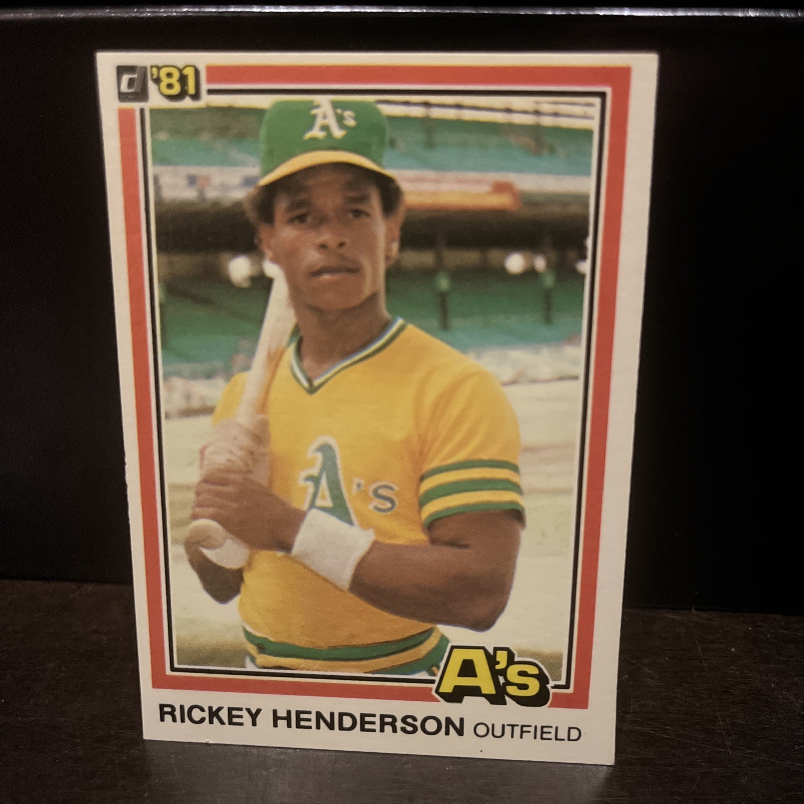Rickey Henderson A's 1981 Donruss Baseball MLB Sports Trading Card #119