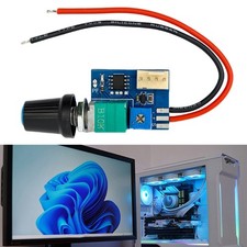 Computer Cooling Fan PWM Speed Controllers Module 12V 4Pin Toolless Setups