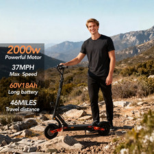 JOYOR T10 Electric Scooter - 1000W Dual Motor, 46 Miles Range 60V 18Ah Battery