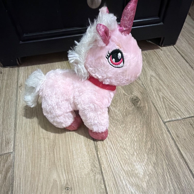 Pink Dan Dee unicorn collector vintage toy