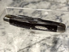 CASE XX 64047 P PREMIUM STOCK KNIFE PUNCH BLADE JIG BONE VINTAGE 1974 USA MADE