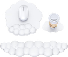 Cloud Mouse Pad with Wrist Rest, Cloud Keyboard Wrist Rest, Mouse Pad Wrist Supp